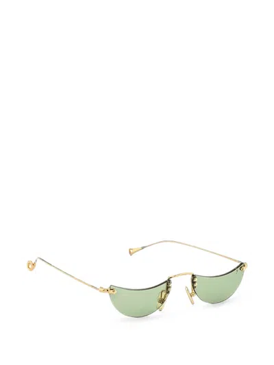 Eyepetizer Eclissi Geometric-frame Sunglasses In Gold
