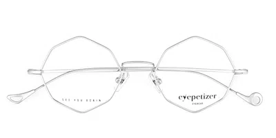 Eyepetizer Eiffel Men's Glasses, Silver, Size 49