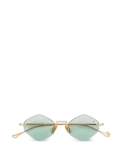 Eyepetizer Empire Geometric-frame Sunglasses In Gold