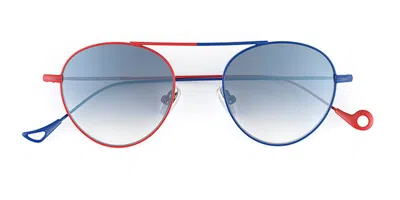 Eyepetizer En C.18-27f Men's Sunglasses Blue Size 48 In Multi