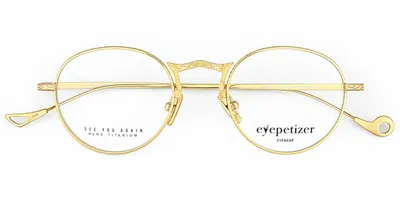 Eyepetizer Febe Men's Glasses, Gold, Size 47