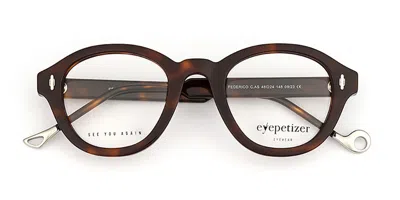 Eyepetizer Federico Men's Glasses, Tortoiseshell, Size 48 In Brown