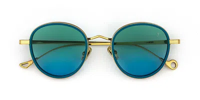 Eyepetizer Flame C.t-4-43 Men's Sunglasses Blue Size 49