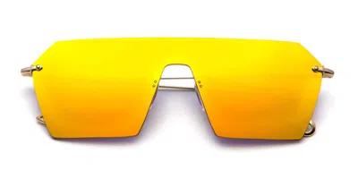 Eyepetizer Fortuny C.2-8c Men's Sunglasses Gold Size 45