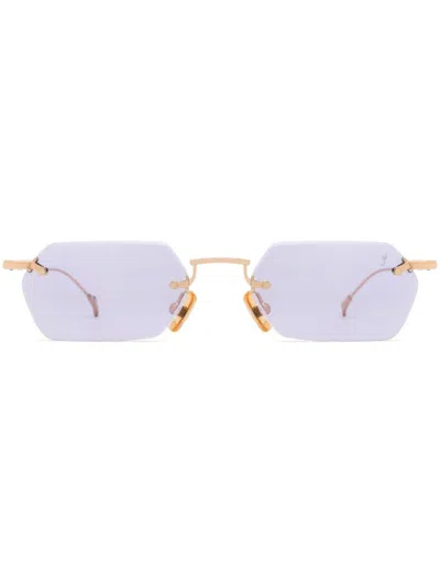 Eyepetizer Geometric-frame Sunglasses In Gold