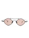 Eyepetizer Geometric-frame Sunglasses In Black