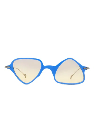Eyepetizer Geometric-frame Sunglasses In Blue