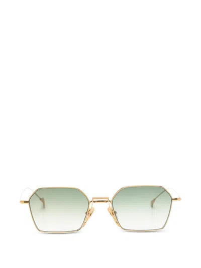 Eyepetizer Geometric Milano Sunglasses In Gold