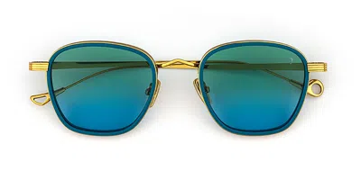 Eyepetizer Glide C.t-4-43 Men's Sunglasses Blue Size 50