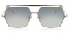 Eyepetizer Greg C.1-12f Men's Sunglasses Silver Size 60 In Silver