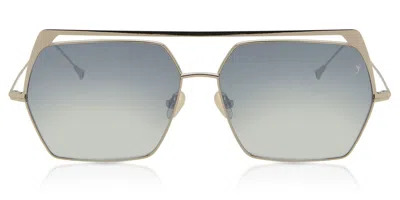 Eyepetizer Greg C.1-12f Men's Sunglasses Silver Size 60