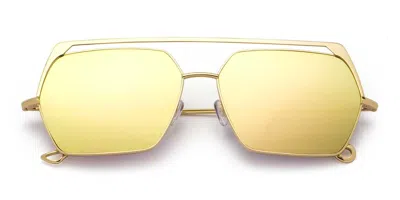 Eyepetizer Greg C.4-8c Men's Sunglasses Gold Size 45