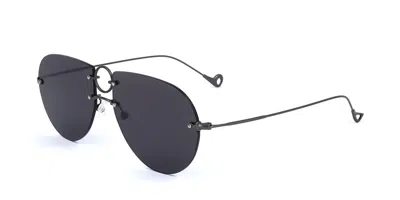 Eyepetizer Hal C.3-7 Men's Sunglasses Gunmetal Size 57 In Gray