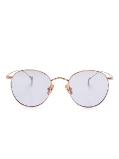 Eyepetizer Jockey Sunglasses In Gold