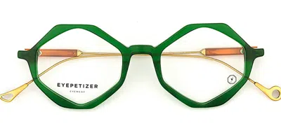 Eyepetizer Judith Men's Glasses, Green, Size 48