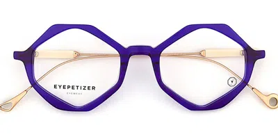 Eyepetizer Judith Men's Glasses, Purple, Size 48