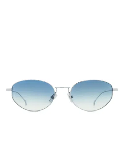 Eyepetizer Louisville Sonnenbrille Mit Ovalem Gestell In Silver