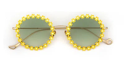 Eyepetizer Lulu C.4/20-31 Women's Sunglasses Yellow Size 49