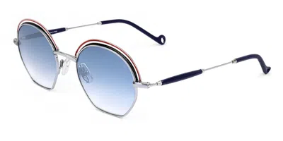 Eyepetizer Lumiere C.1-26f Men's Sunglasses Silver Size 49