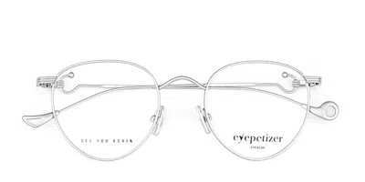Eyepetizer Lune Men's Glasses, Silver, Size 49