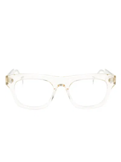 Eyepetizer Marcello Round-frame Glasses In White