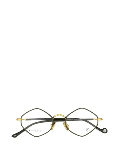 Eyepetizer Marina Geometric-frame Glasses In Green