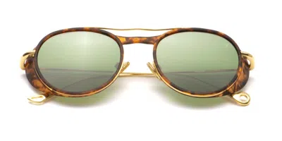 Eyepetizer Marlon C.g-4-1 Men's Sunglasses Tortoiseshell Size 47