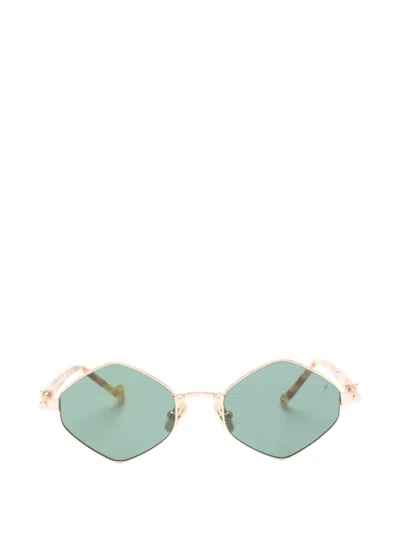 Eyepetizer Medina Geometric Sunglasses In Gold