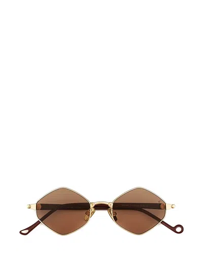 Eyepetizer Medina Geometric-shape Sunglasses In Gold