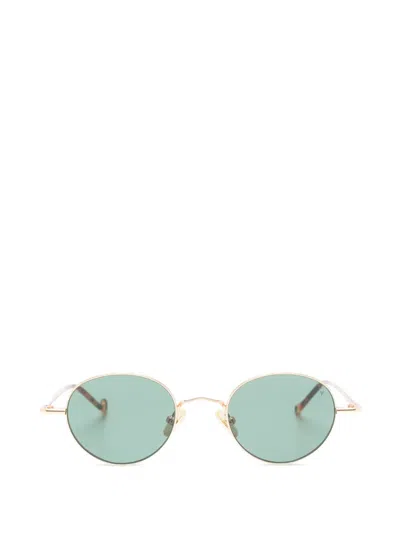 Eyepetizer 椭圆形镜框太阳眼镜 In Gold