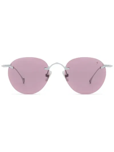 Eyepetizer Oxford Rimless Sunglasses In Silver