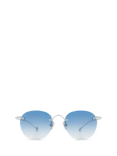 Eyepetizer Oxford Silver Sunglasses In Blue
