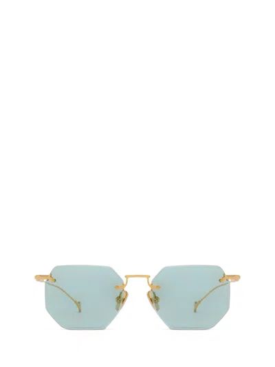 Eyepetizer Panthere Gold Sunglasses In Green