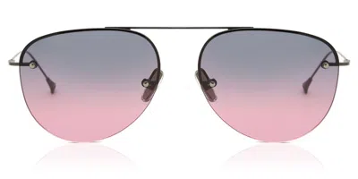 Eyepetizer Player C.3-20 Men's Sunglasses Gunmetal Size 56 In Gray