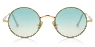 Eyepetizer Quatre C4-p-s21 Men's Sunglasses Tortoiseshell Size 46