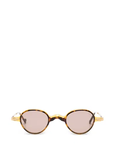 Eyepetizer Runde Sonnenbrille In Brown