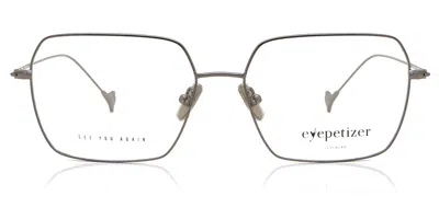 Eyepetizer Santiago Men's Glasses, Gunmetal, Size 57 In Gray