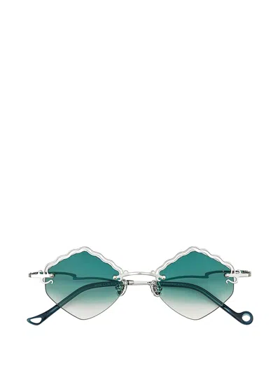 Eyepetizer Seine Scalloped-edges Sunglasses In Silver