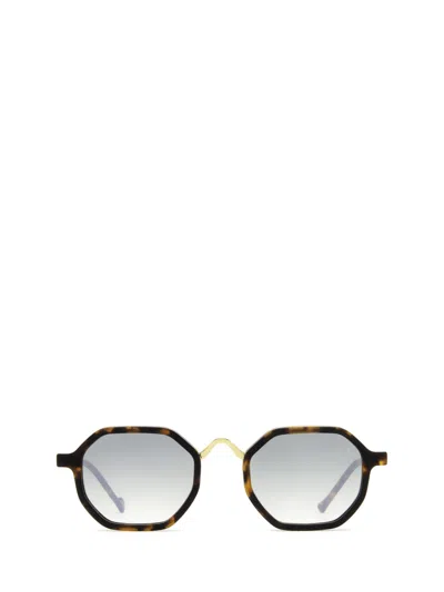 Eyepetizer Senequier Dark Havana Matt And Gold Unisex Sunglasses