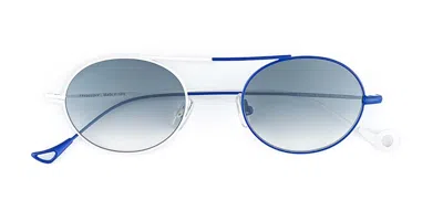 Eyepetizer S.eularia C.19-12f Men's Sunglasses Blue Size 49 In Multi