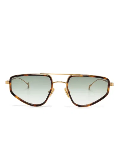 Eyepetizer Silencio Sunglasses In Gold