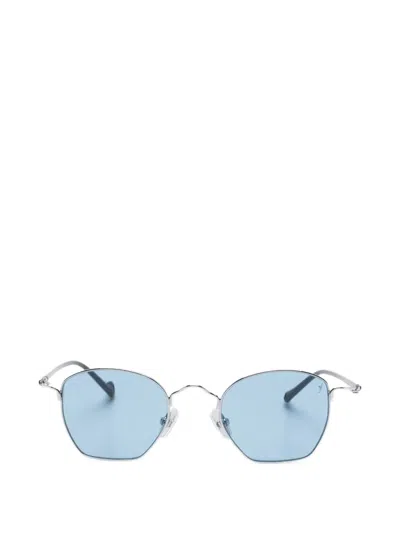 Eyepetizer Sonnenbrille Mit Geometrischem Oval-gestell In Blue