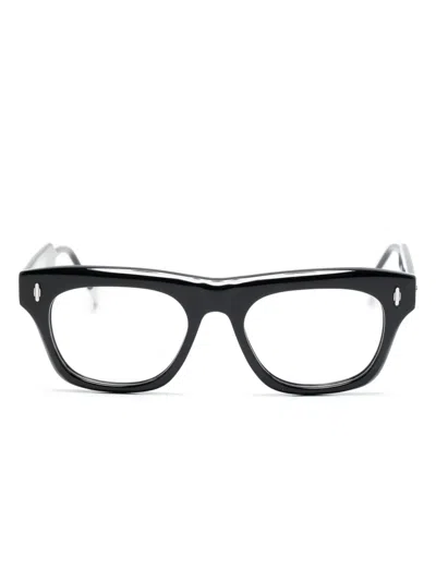 Eyepetizer Square-frame Acetate Glasses In Black
