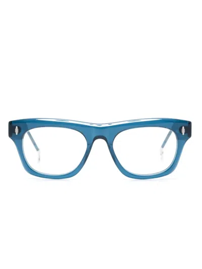 Eyepetizer Square-frame Glasses In Blue