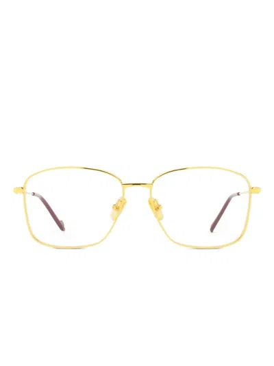 Eyepetizer Brille Mit Eckigem Gestell In Gold