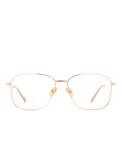 Eyepetizer Brille Mit Eckigem Gestell In Gold