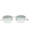 Eyepetizer Square-frame Tinted Sunglasses In Gold