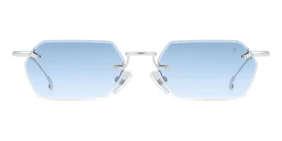 Eyepetizer Tank C.1-26 Men's Sunglasses Silver Size 52