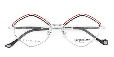 Eyepetizer Tomber Women's Glasses, Silver, Size 49