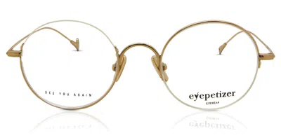 Eyepetizer Tondo Men's Glasses, Gold, Size 48
